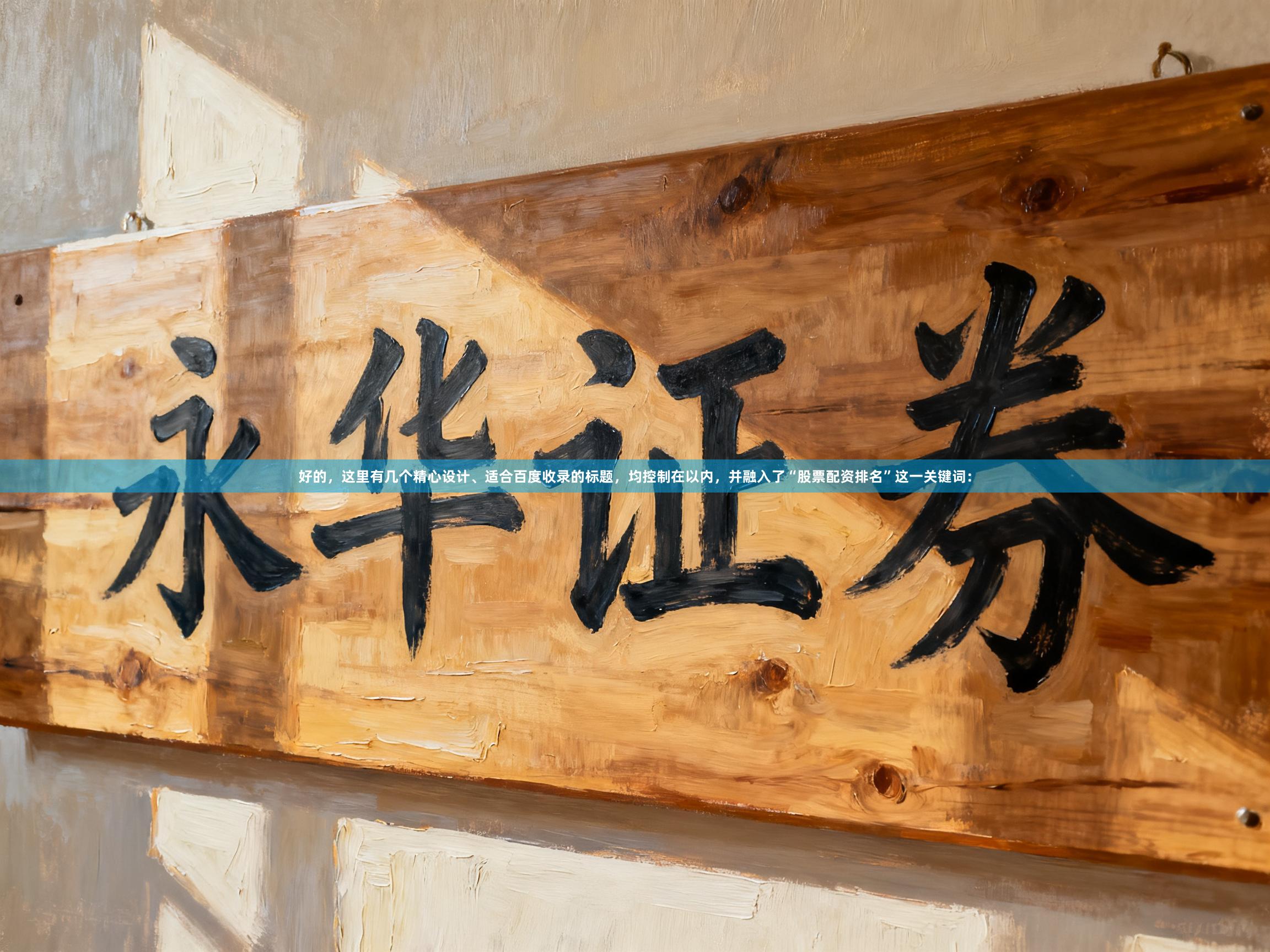 好的，这里有几个精心设计、适合百度收录的标题，均控制在以内，并融入了“股票配资排名”这一关键词：