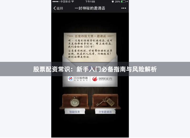 股票配资常识：新手入门必备指南与风险解析